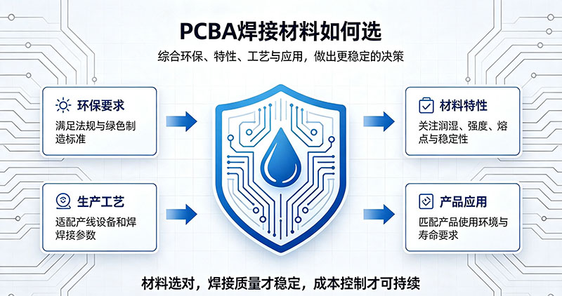 PCBA焊接材料如何选